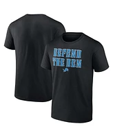 Fanatics Men's Black Detroit Lions Defend the Den T-Shirt