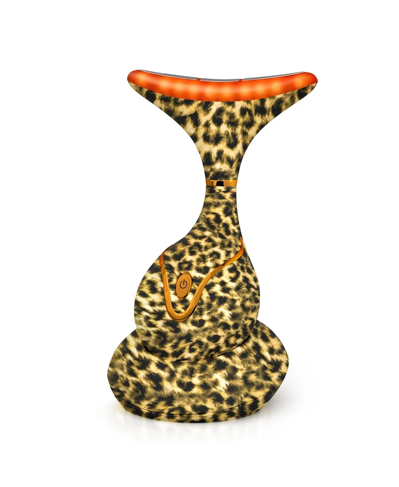 7 Color Led Neck & Face Massager Deluxe (Cheetah)