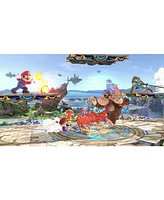 Nintendo Switch White Oled Console with Super Smash Bros: Ultimate, Nso 12 Month Family Membership, MightySkins Console and Controller Skin Voucher