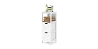 Bathroom Wooden Floor Cabinet Multifunction Storage Rack Stand Organizer