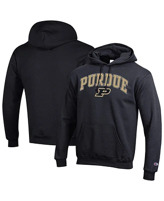 Champion Men's Black Purdue Boilermakers Arched Logo Fleece Pullover Hoodie