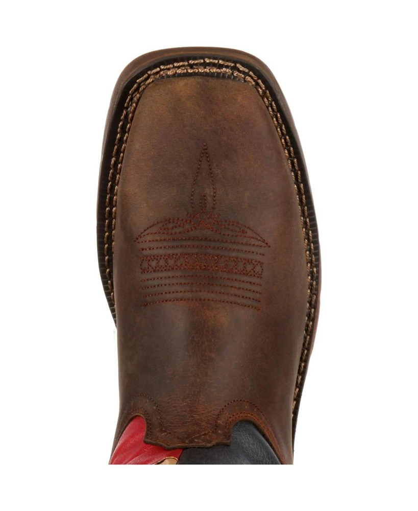 Durango Men's Workin' Rebel Texas Flag Steel Toe Work Boot