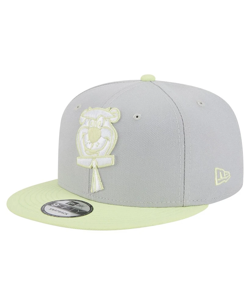 New Era Men's Gray/Light Green the Yogi Bear Show Two-Tone 9FIFTY Snapback Hat