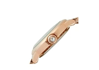 Peugeot Women's Rose Gold Plated 36mm Round Tank Steel Bracelet Watch
