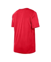 New Era Men's Red Atlanta Hawks Distressed Throwback Vintage Color Pack T-Shirt