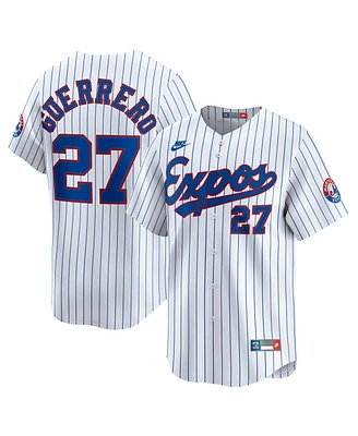 Nike Men's Vladimir Guerrero White Montreal Expos Throwback Cooperstown Collection Limited Jersey
