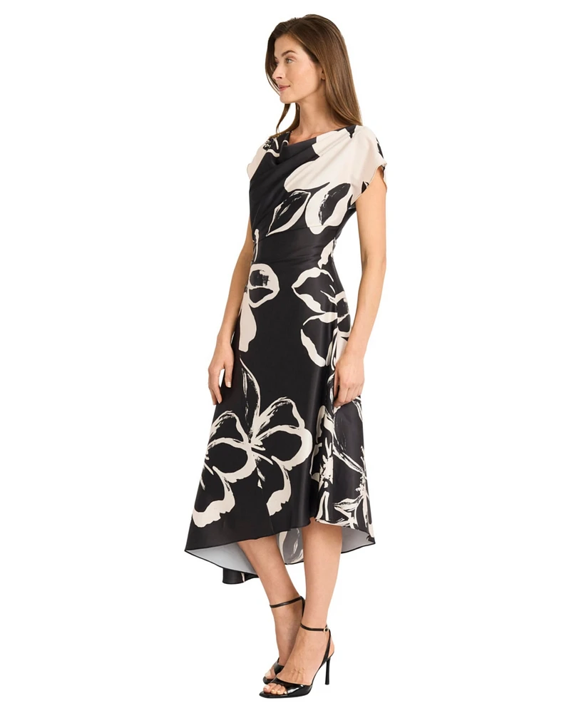 Maggy London Women's Short-Sleeve Fit & Flare Dress