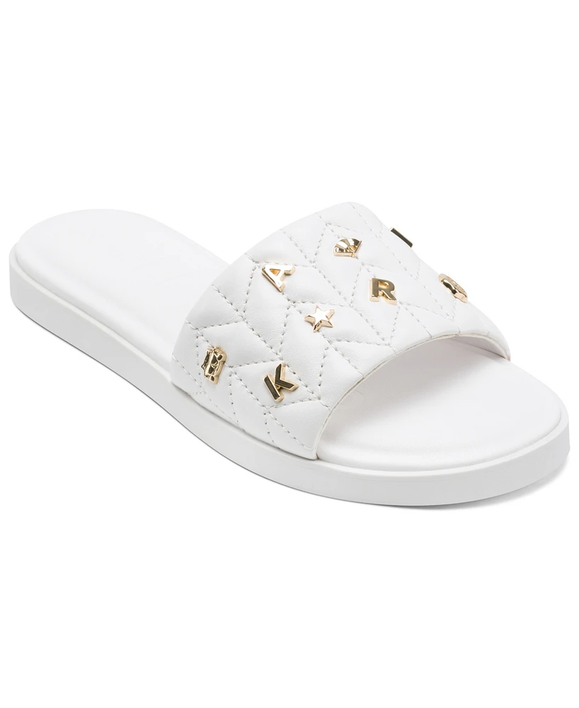 Karl Lagerfeld Paris Women's Carenza Studded Slide Sandals