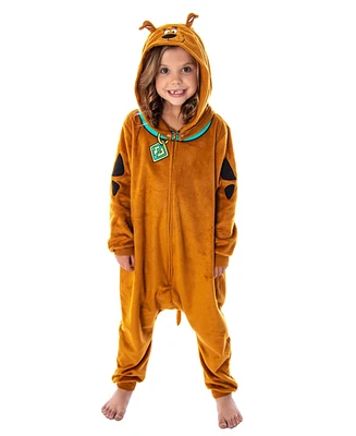 Scooby-Doo Girls Scooby Doo Hooded Character One Piece Union Suit Pajama