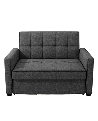 Gold Sparrow 51" Polyester Chandler Convertible Loveseat Bed, Created for Macy's