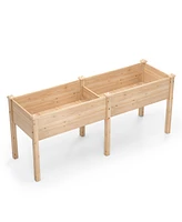 Large Raised Garden Bed with Drainage Holes and 6 Supporting Legs