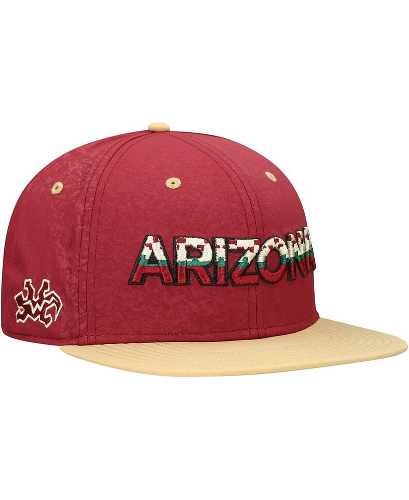 Fanatics Men's Garnet/Gold Arizona Coyotes Vintage Hockey Alternate Logo Snapback Hat