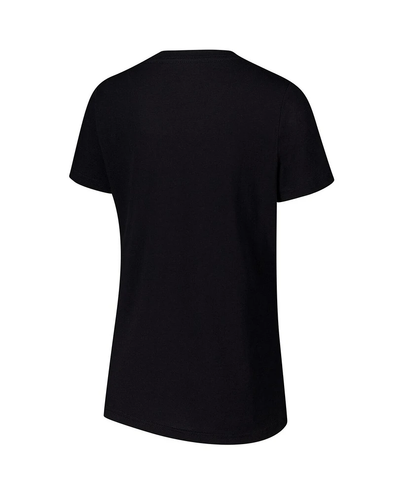 G-iii 4Her by Carl Banks Women's Black Kyle Busch Strategy V-Neck T-Shirt