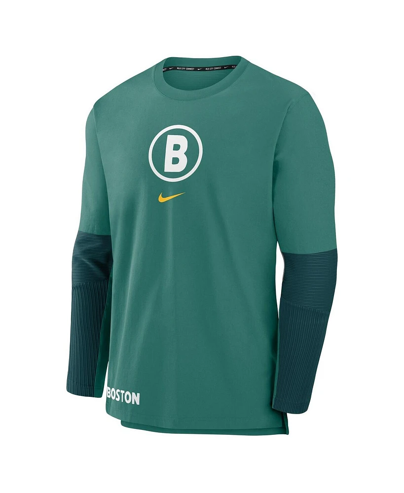 Nike Men's Green Boston Red Sox 2025 City Connect Authentic Collection Player Tri-Blend Performance Long Sleeve T-Shirt