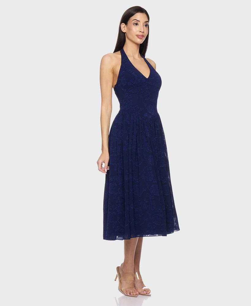 Alex & Sophia Juniors' Halter Midi Dress