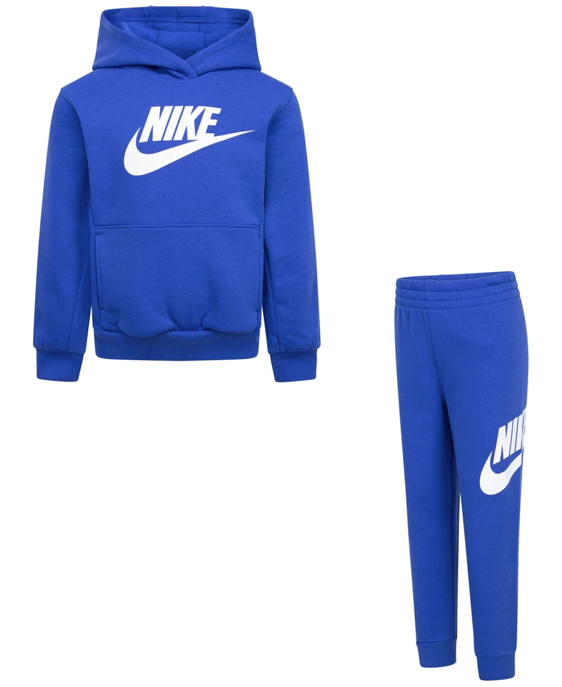 Nike Little Boys Club Fleece 2-Pc. Logo Hoodie & Sweatpants Set