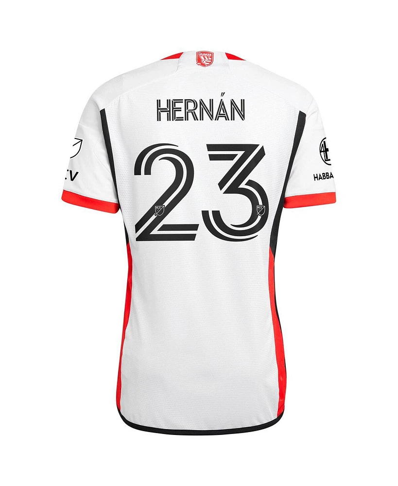 Adidas Men's Hernan Lopez White San Jose Earthquakes 2025 the 50 Kit Authentic Player Jersey