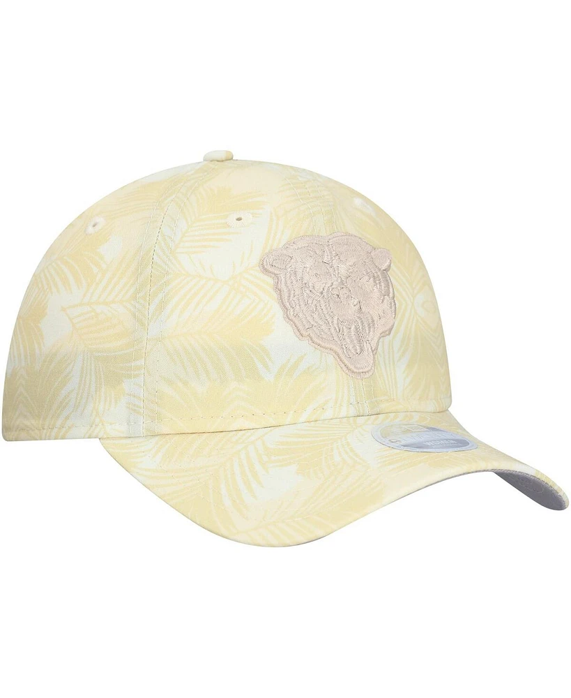 New Era Women's Cream Chicago Bears Frond 9TWENTY Adjustable Hat