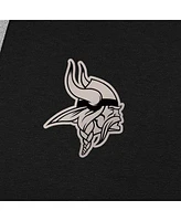 Antigua Men's Black Minnesota Vikings Brushed Carbon Victory Pullover Hoodie