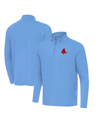 Antigua Men's Powder Blue Boston Red Sox Intent Quarter-Zip Sweatshirt