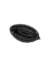 Melie Bianco Daisy Woven Small Crossbody Bag