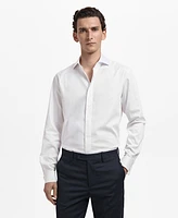 Mango Men's Cotton Slim-Fit Shirt