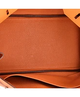 Pre-Owned Hermes Birkin 30 Handbag Epsom with Palladium Hardware