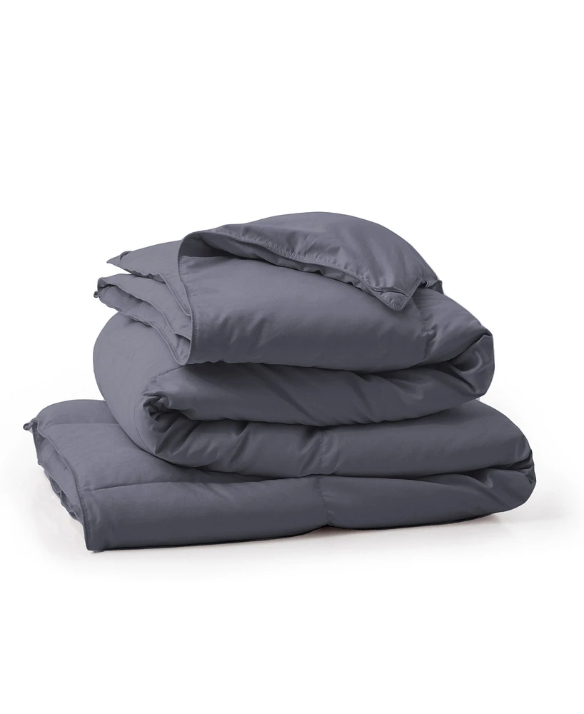 Unikome All Season White Goose Down Fiber Comforter, Full/Queen