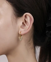 Unwritten Crystal Trio Huggie Hoop Earring Set