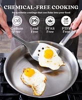 Alva Maestro 9.5" 5-Ply Stainless Steel Frying Pan