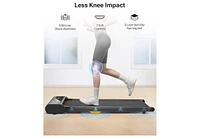 Urevo Smart Walking Pad, Under Desk Treadmill for Home/Office, Portable Walking Treadmill 2.25HP, Walking Jogging Machine with App 265 lbs Weight Capa