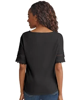 Jones New York Women's Round-Neck Slouchy Blouse