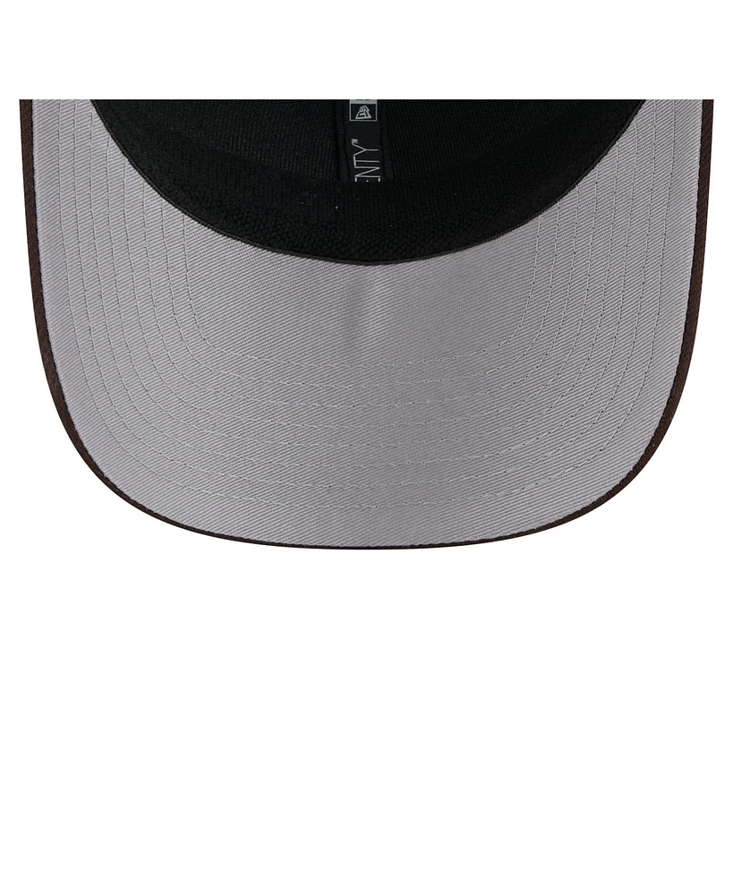 New Era Men's Brown San Diego Padres Flag 9SEVENTY Stretch-Snap Hat