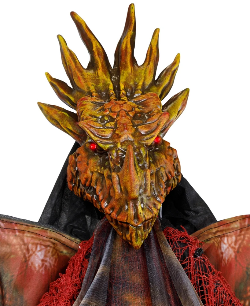 Northlight 70" Lighted and Animated Standing Dragon Man with Sound Halloween Figure