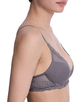 Natori Women's Feathers Lace Contour Underwire Plunge Bra