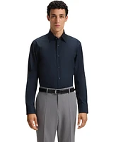 Boss by Hugo Men's Stretch-Cotton Poplin Regular-Fit Dress Shirt