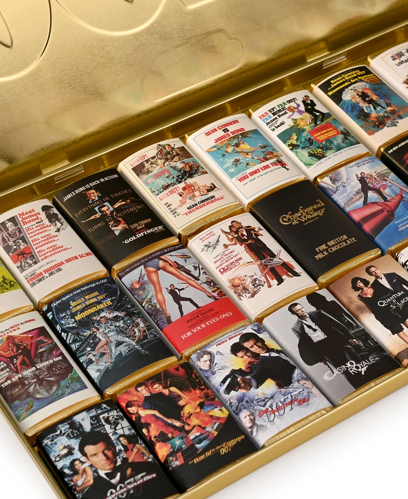 Charbonnel et Walker James Bond 007 Mini-Bar Keepsake Tin, 25 Pieces