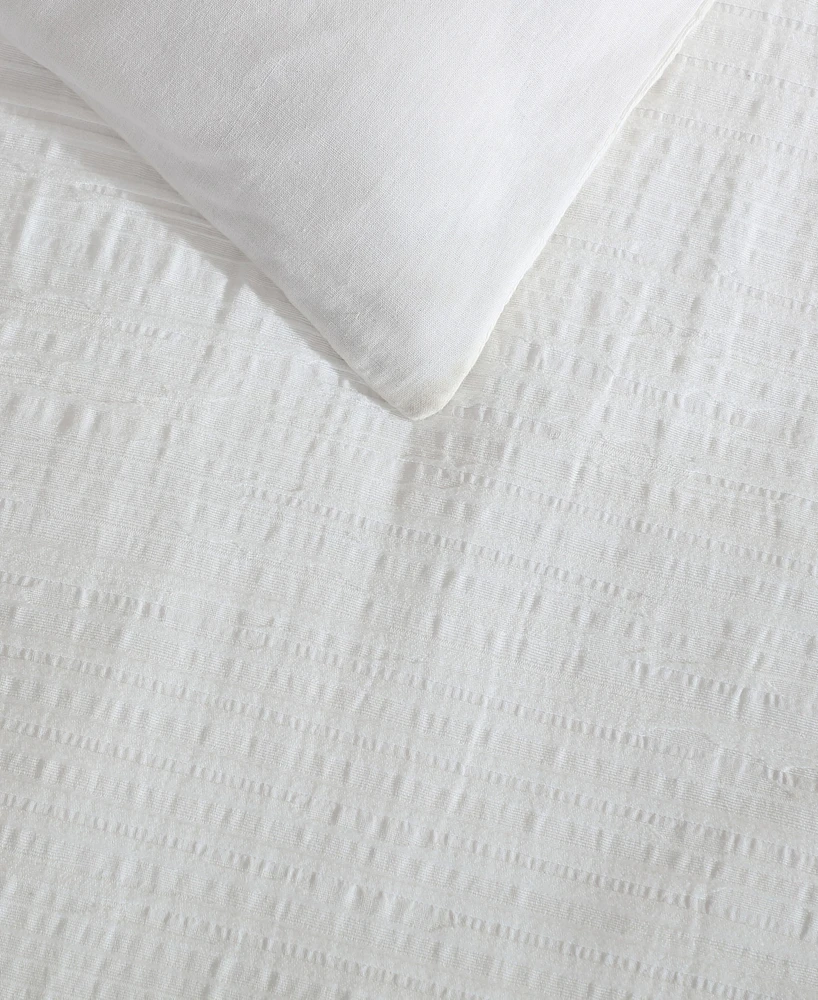 Vera Wang Bark Texture Cotton Jacquard 3-Pc. Comforter Set