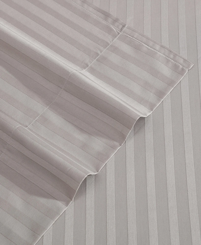 Vera Wang Dobby Stripe 290-Thread Count Cotton 4-Pc. Sheet Set