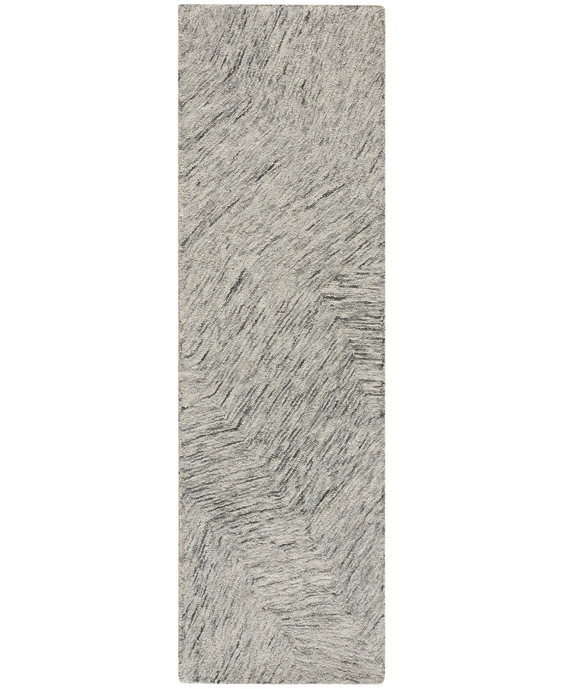Dkny Pure Angles ANG01 2'2"x7'5" Runner Area Rug