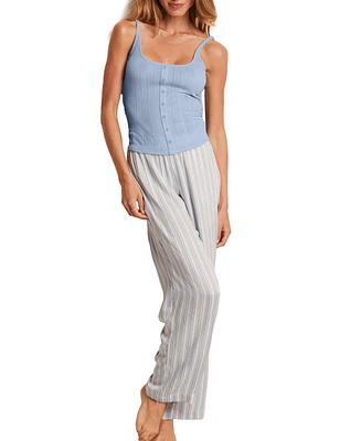 Adore Me Lindsay Women's Pajama Tank Top And Pants Set