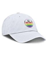 Fanatics Men's White Edmonton Oilers Pride Adjustable Hat