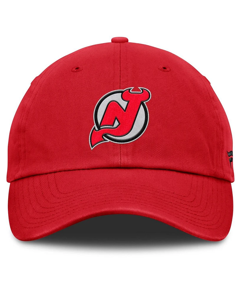 Fanatics Men's Red New Jersey Devils Decades Collection Adjustable Hat