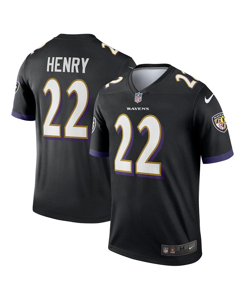 Nike Men's Derrick Henry Black Baltimore Ravens Alternate Legend Jersey