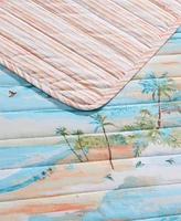 Tommy Bahama Bon Voyage Cotton Reversible 2-Pc. Quilt Set, Twin