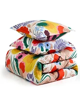 Marimekko Ojakellukka Cotton Percale 3-Pc. Duvet Cover Set