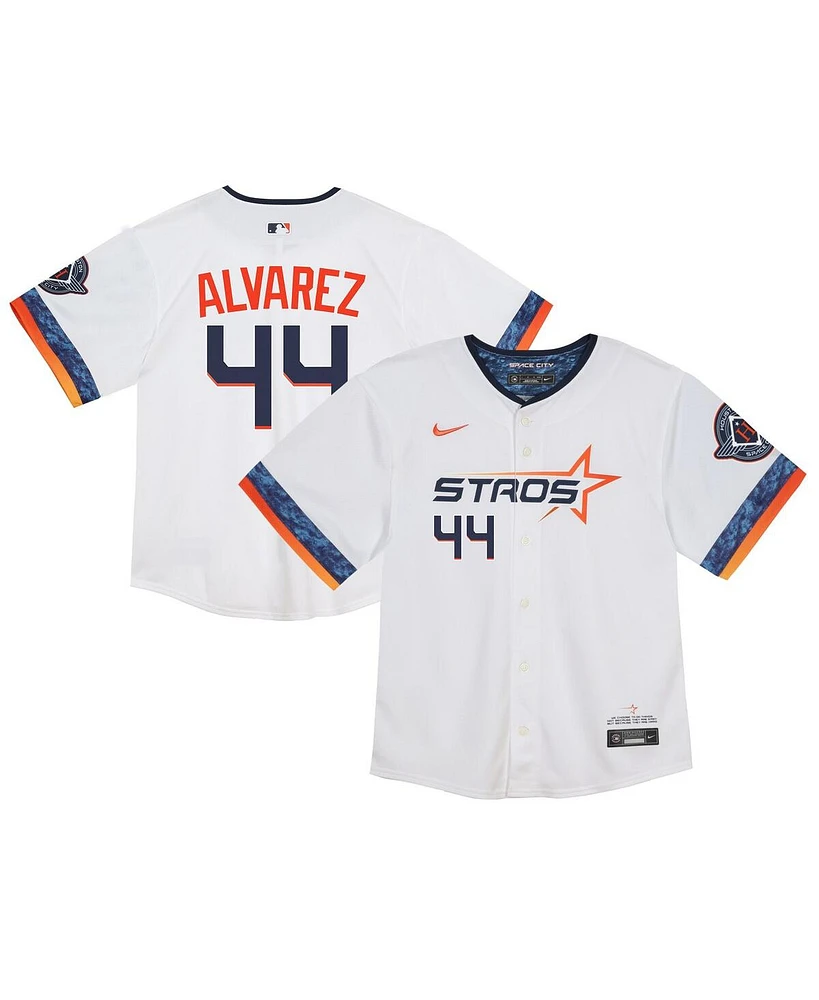Nike Baby Boys and Girls Yordan Alvarez White Houston Astros 2025 City Connect Limited Player Jersey