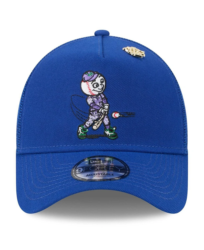 New Era Men's Royal New York Mets 2025 Big League Chew A-Frame 9FORTY Adjustable Trucker Hat