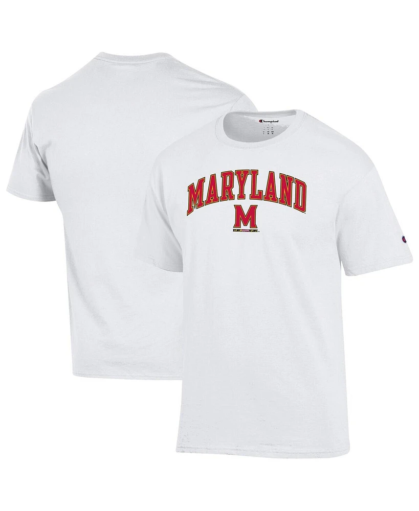 Champion Men's White Maryland Terrapins Arch Over Logo T-Shirt