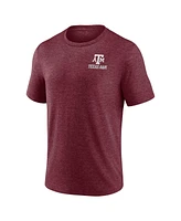 Fanatics Heather Maroon Texas A&M Aggies Ideal Faded Tri-Blend T-Shirt